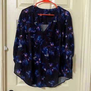Torrid Doctor Who Her Universe Tardis Blouse Size 1